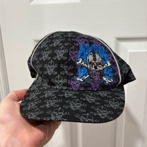 Grave Digger Son Of A Digger Flexfit Hat cap skull flame